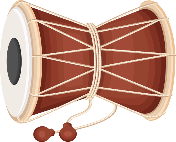 A damru, the drum of Lord Shiva