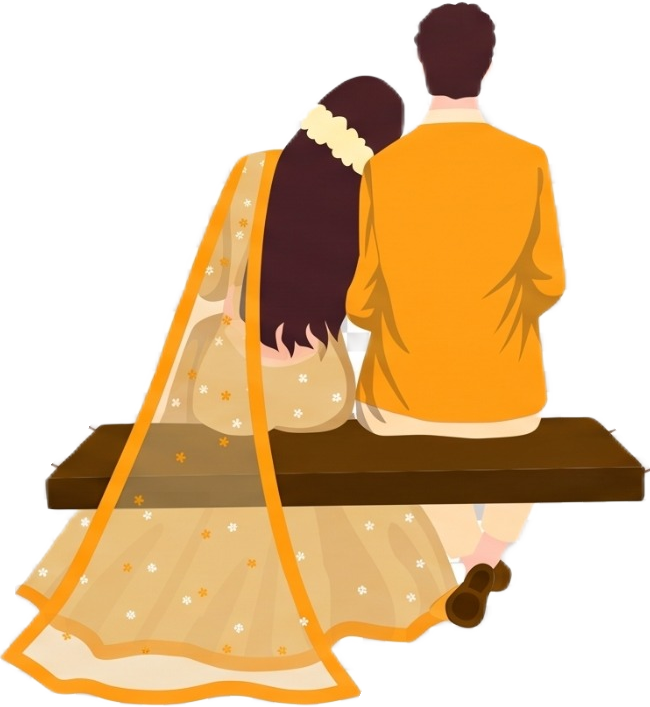 The couple on a jhoola
